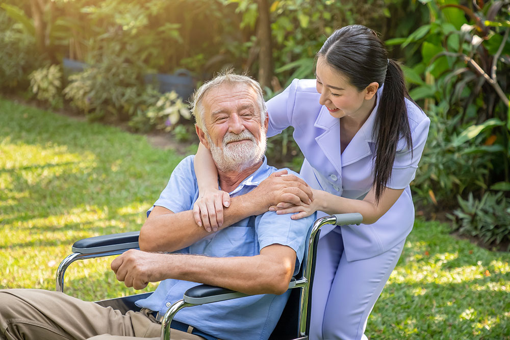 Nurse and Elderly Man